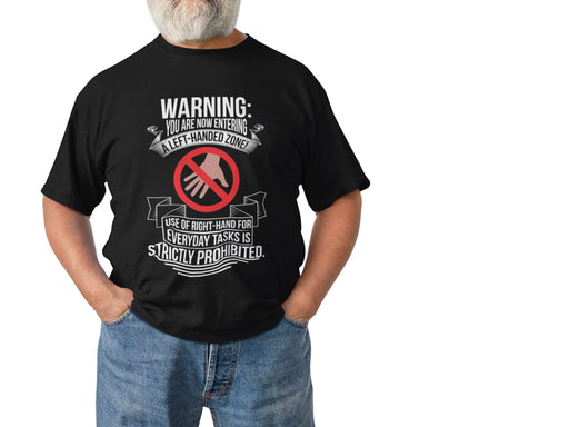 Warning You Are Now Entering A Left Handed Zone Short-Sleeve Unisex T-Shirt
