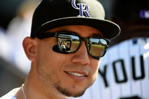 Carlos Gonzalez: Hits bench against lefty