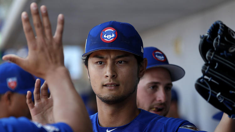 Lester's clone in the Cubs clubhouse does not much resemble a left-hander