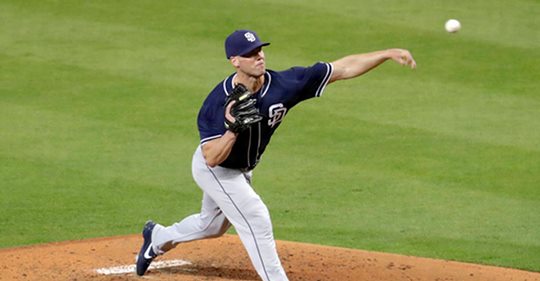 Padres lefty Richard pitching no-hitter through 6 vs Marlins