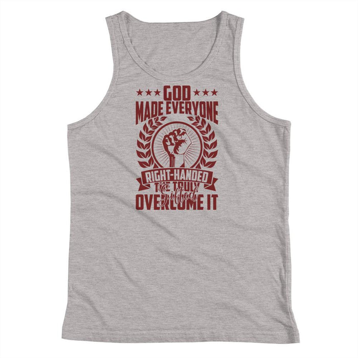 God Made Everyone Right Handed Kids Youth Tank Top
