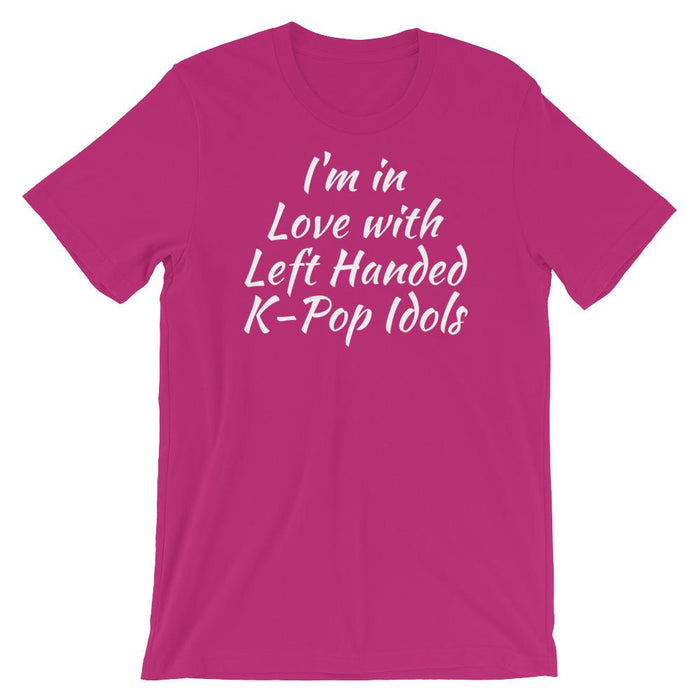 I'm In Love With Left Handed K-Pop Idols Short-Sleeve Unisex T-Shirt
