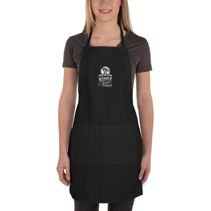 I'm Left Handed What's Your Super Power Embroidered Apron