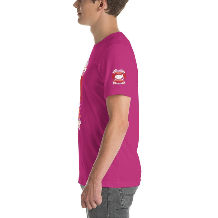 Left Handed And Extra Short-Sleeve Unisex T-Shirt | Branded Left Sleeve