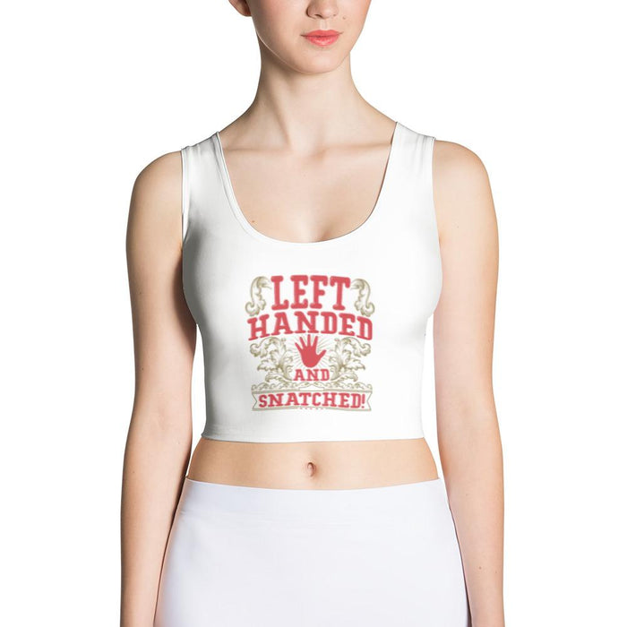 Left Handed And Snatched! Sexy Fitted Crop Top