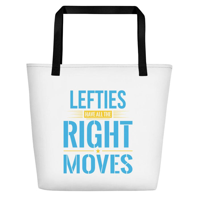 Lefties Have All The Right Moves Beach Bag