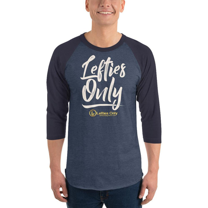 Lefties Only 3/4 Sleeve Raglan Baseball Shirt | Front Logo