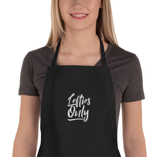 Lefties Only Embroidered Apron | Black