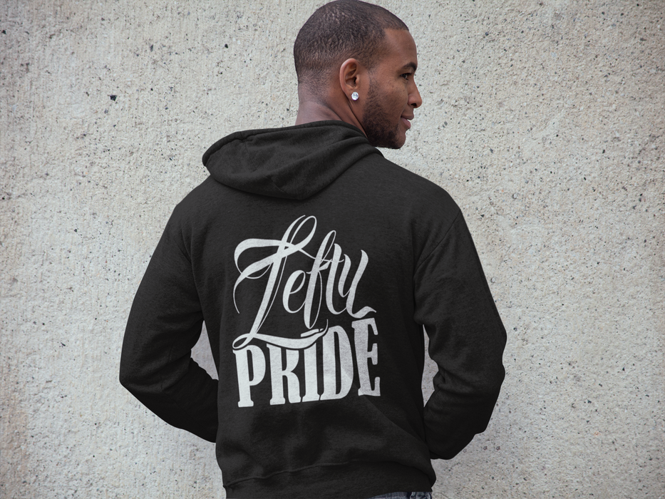 Lefty Pride Hoodie Zipped Unisex Sweater | Lefty Pride on Back