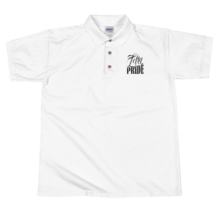 Lefty Pride Men's Polo Shirt | Left Chest Embroidery | White