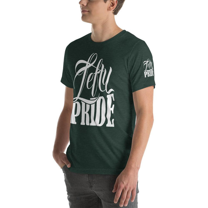 Lefty Pride Short Sleeve Unisex T-Shirt | Branded On Left Sleeve