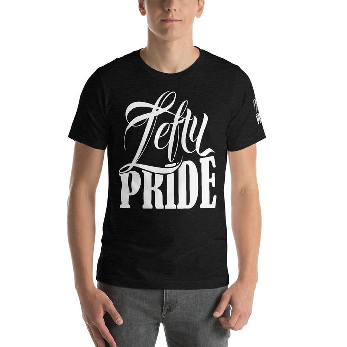 Lefty Pride Short Sleeve Unisex T-Shirt | Branded On Left Sleeve