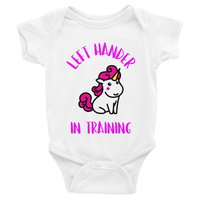 Left Hander In Training Infant Bodysuit/Onsesie