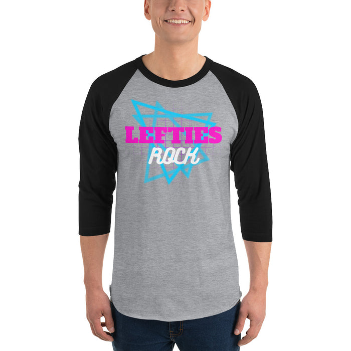 Lefties Rock Raglan Baseball Shirt