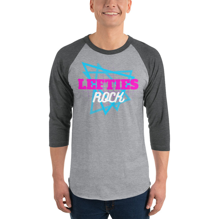 Lefties Rock Raglan Baseball Shirt