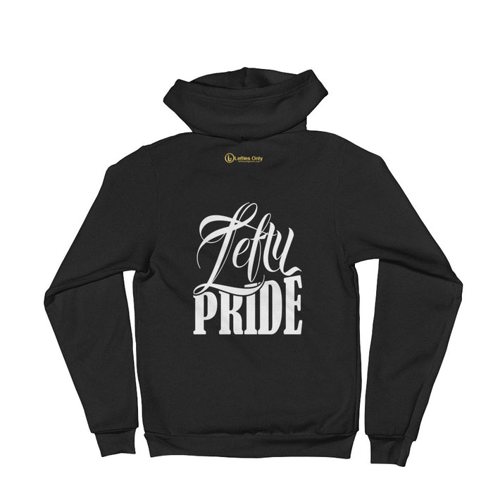 Lefty Pride Hoodie Zipped Unisex Sweater | Lefty Pride on Back