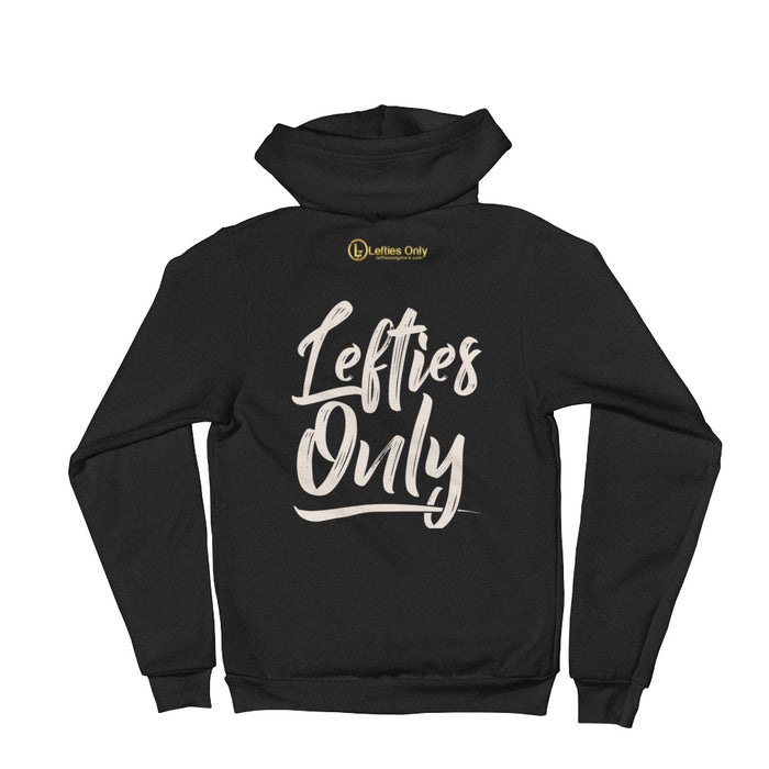 Lefties Only Hoodie Zipped Unisex Sweater | Lefties Only on Back