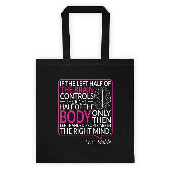 Only Left Handed People Are In The Right Mind Tote Bag