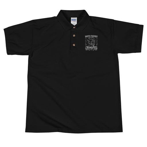 Proud Parent Of A Left Hander Men's Polo Shirt | Left Chest Embroidery | Black